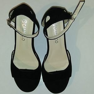 Very nice black heels suede material